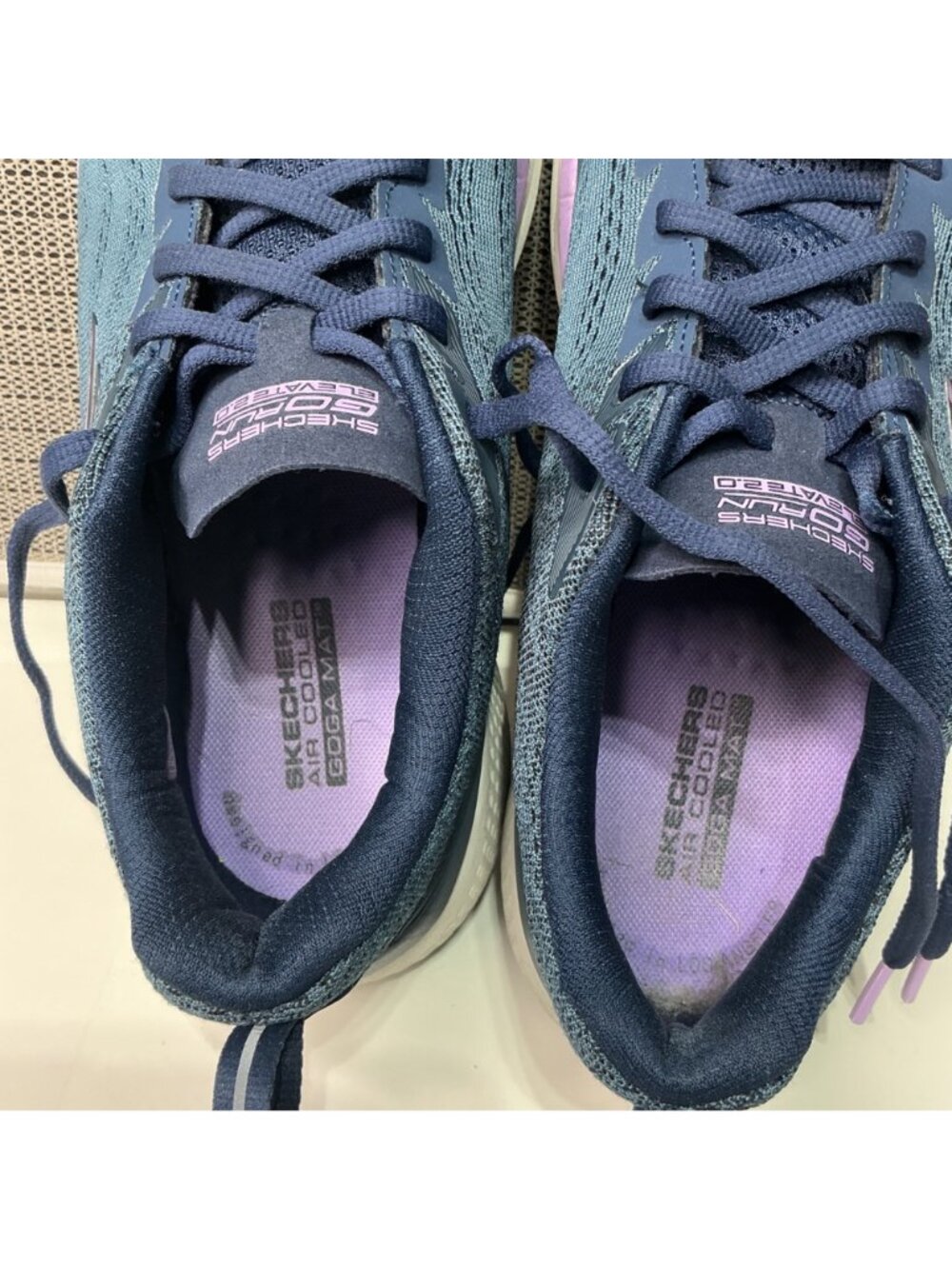 Skechers Go Run Elevate 2.0 Women's Running Shoes Sz 9.5 Navy Purple Lightweight - Picture 6 of 7